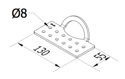 Ancrage bac acier taille